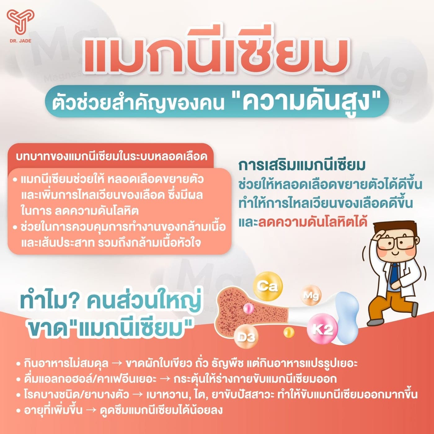 แมกนีเซียม ตัวช่วยสำคัญของคนความดันสูง และทำไมคนส่วนใหญ่ขาดแมกนีเซียม